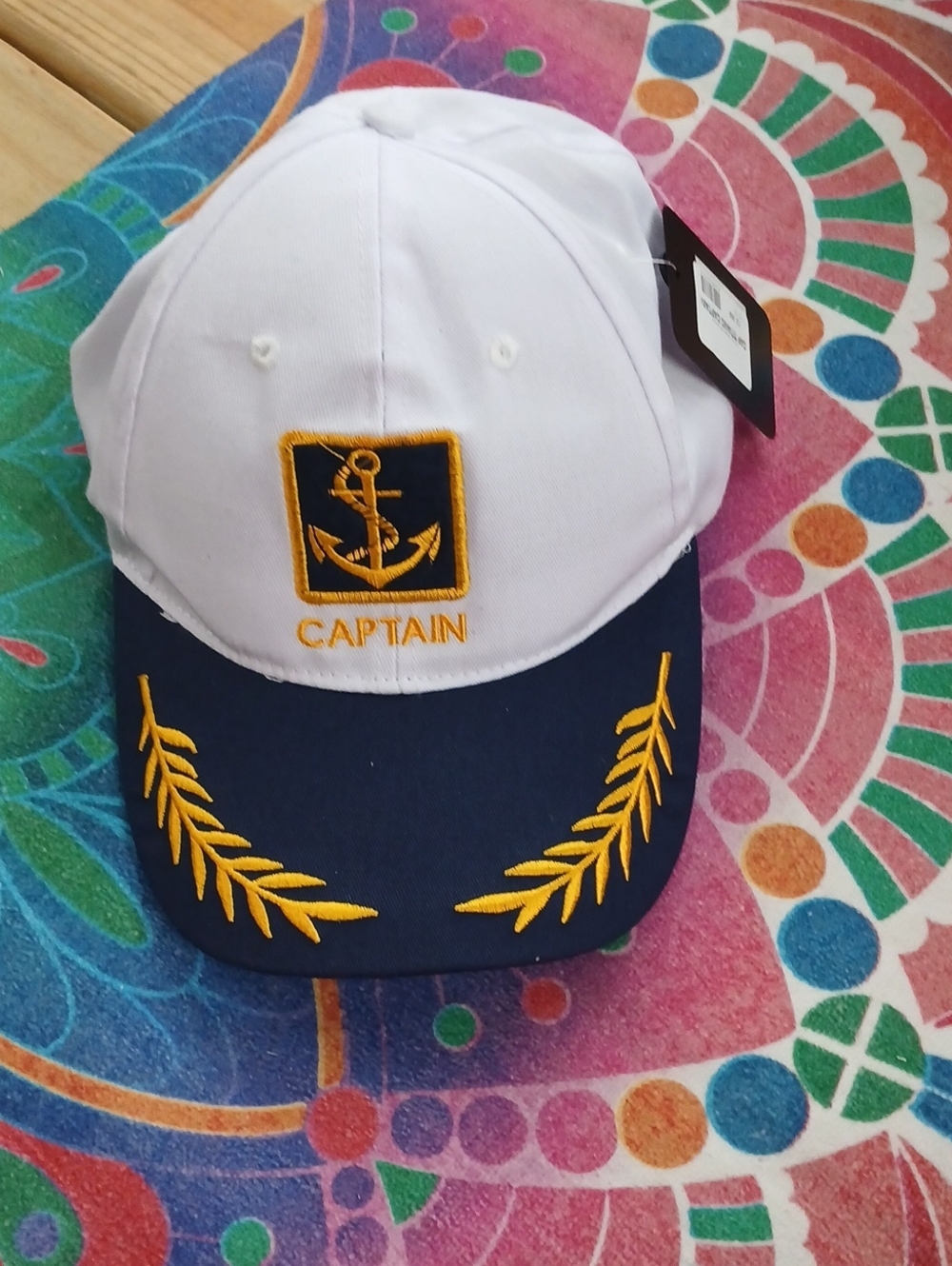 Cap Titanic Captain Embroidered White Cap